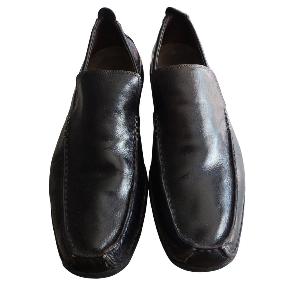 Cole Haan Tucker Venetian Black Leather Driving Loafers Men 12 Casual Dress Shoe - Picture 2 of 8